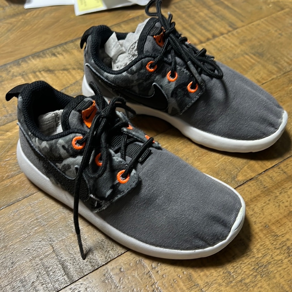 Nike Roshe Run One Camo Canvas Shoes Kids Toddler SZ 11
